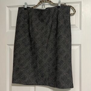 Premise Studio Plaid Pencil Skirt size L